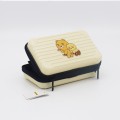 Luggage style cosmetic bag